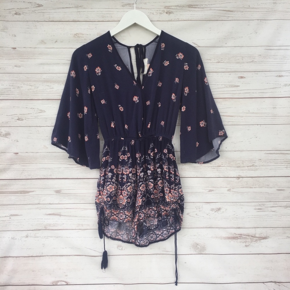 Boho Tassel Floral Romper